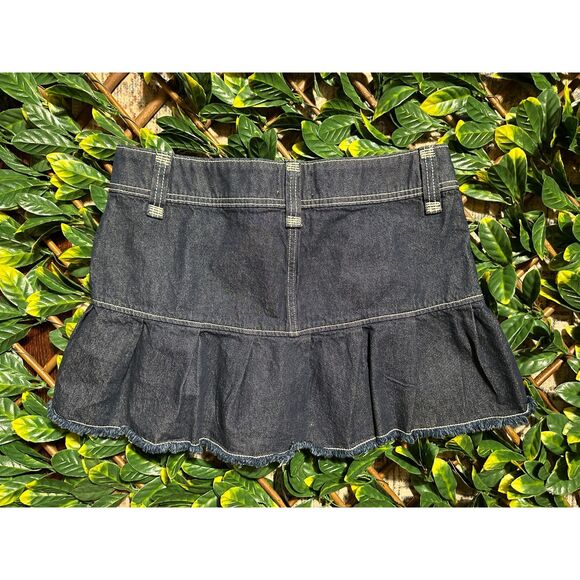 Urban Outfitters Preppy Y2K Denim Mini Skirt Size Medium - Picture 2 of 6
